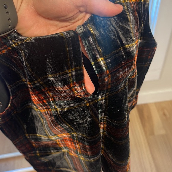 nwt- J Crew Stewart Plaid Velvet Sleeveless Tank Top, OP - Picture 5 of 5